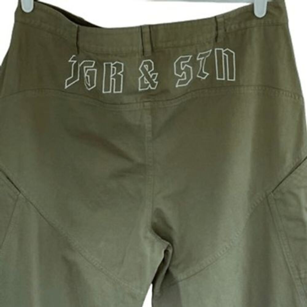 NWT JGR & STN Olive Green High Rise Wide Leg Cargo Pants US 14 AU 14 EU 32 - Picture 8 of 11